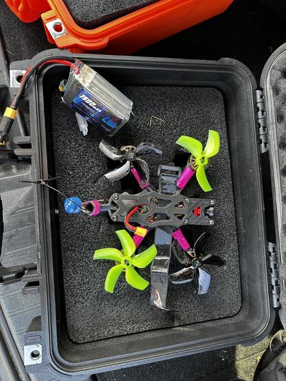 Beefy 3” freestyle #fpv drone after a successful-but-damaging flight