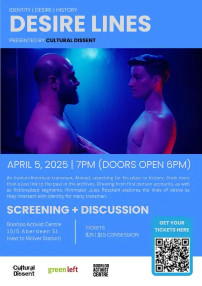 Flier for Desire Lines.
Information also in link.