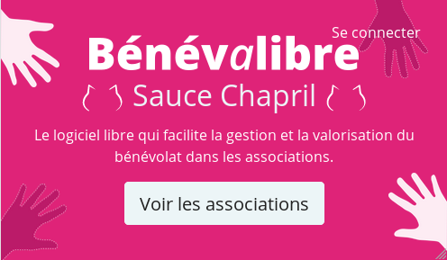Copie écran de la page d'accueil du site benevalibre.chapril.org