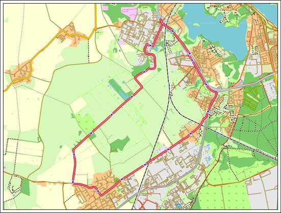 Bildbeschreibung:
Screenshot der heutigen Rundtour aus QMapShack.