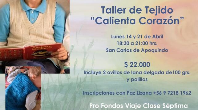 Taller tejido de pantuflas para niños