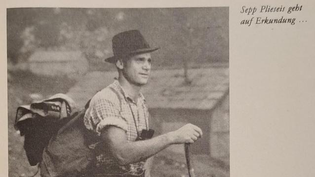 Ein Foto des Widerstandkämpfers Sepp Plieseis. (Faksimile aus der Autobiografie "Partisan der Berge".)
