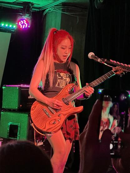 Iree on the guitar