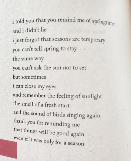 Picture of a poetry page from Whitney Hanson's book titled 'Home'.