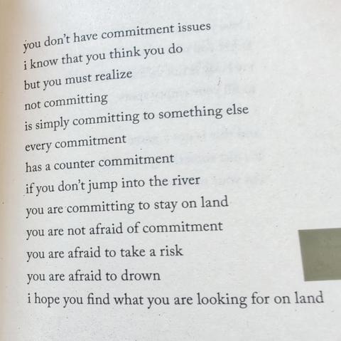 Picture of a poetry page from Whitney Hanson's book titled 'Home'.