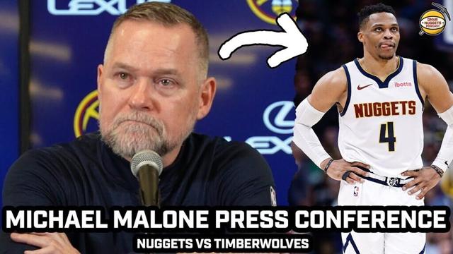 Michael Malone Feels AWFUL for Westbrook After Jokic 61pts in 2OT LOSS vs Timberwolves