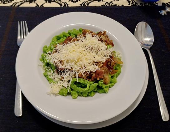 Das Essen serviert