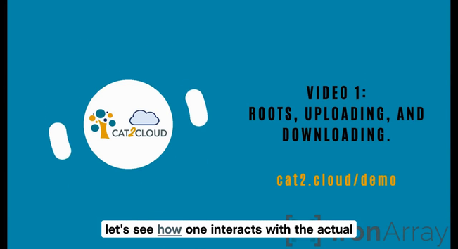 First video: Explains the concept of roots, and how to upload and download data