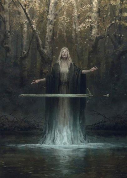 The Lady of the Lake. Art by Maximiliano Morreto.