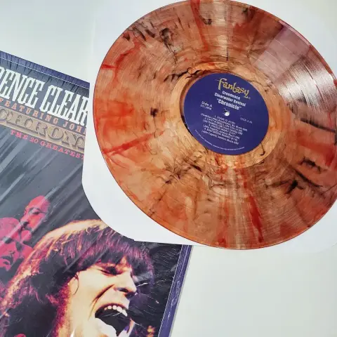Creedence special edition vinyl that's like, red and orange fiery bursts on the vinyl itself? Ridiculous