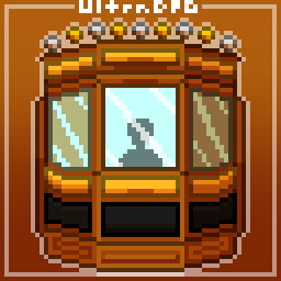 Pixel art of a movie theater ticket booth.