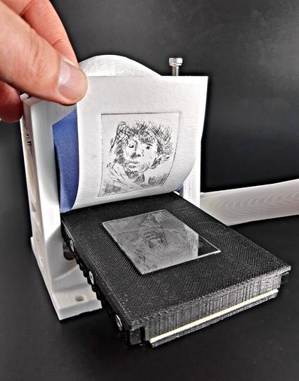 3D-printed printing press