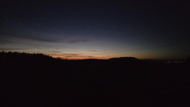 View from a litle hill nearby Dresden. Rossendorf at sunrise