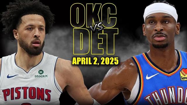 Oklahoma City Thunder vs Detroit Pistons Full Game Highlights - April 2, 2025 | NBA Regular Season