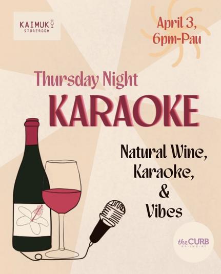 Thursday Night Karaoke poster featuring ‘Ōpua Makai typeface by CJ Type