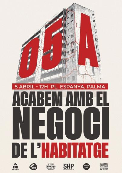 MANIFESTACIÓ ACABEM AMB EL NEGOCI DE L'HABITATGE