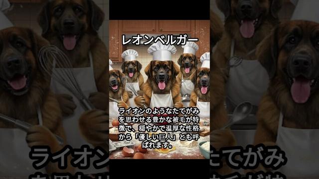レオンベルガーのかわいい生態、雑学【犬】#dog #dogshortsvideo #いぬ #イヌ #犬 #子犬  #かわいい #雑学 #豆知識 #解説