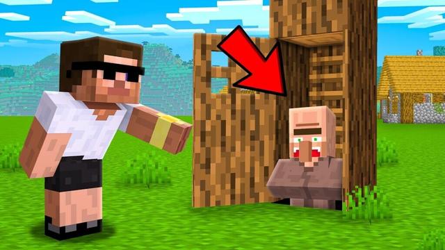 Finding Villagers Hidden Secret Bases in Minecraft..🤫