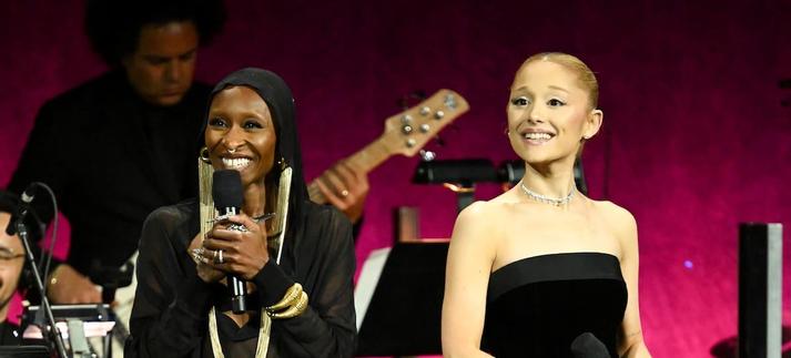 Cynthia Erivo y Ariana Grande en la CinemaCon 2025  en Las Vegas, Nevada / Gilbert Flores