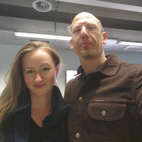 Selfie showing peace researchers Gwen Burnyeat and Jörg Scheller