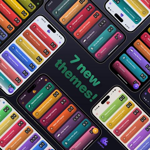 Long Ago app has 7 new color themes