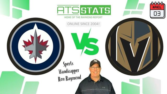 Winnipeg Jets vs Vegas Golden Knights Prediction (4/3/25) Ron's Free NHL Picks