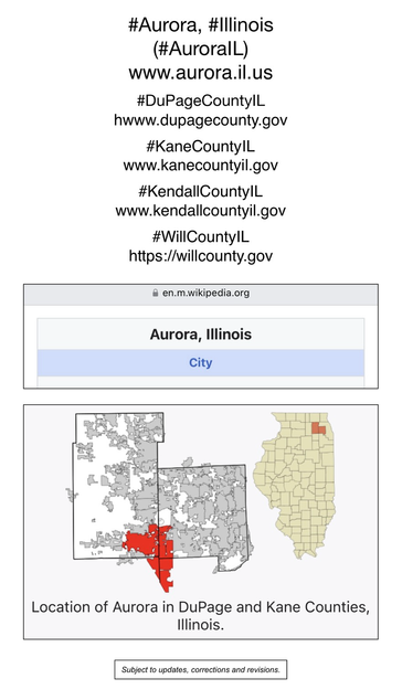 Screenshot of map showing location of Aurora, Illinois (from Wikipedia).