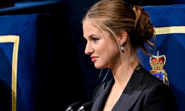 Leonor, durante la entrega de los Premios Princesa de Asturias. (Getty Images)