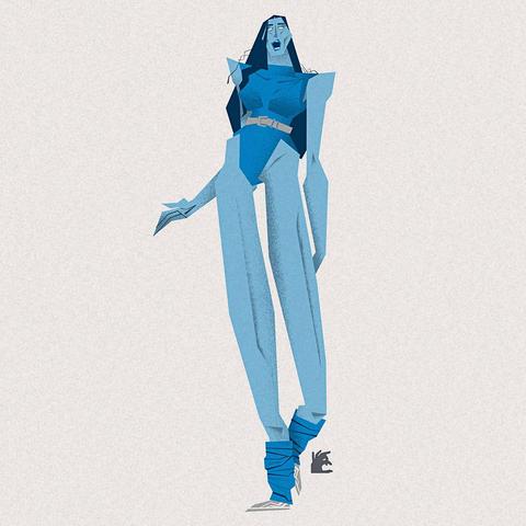 illustration of Elisabeth from the movie the Substance