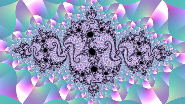 fractal boundary in black on binary decomposition in green white and purple

it resembles a basilica julia set, made out of trees with solid nodes