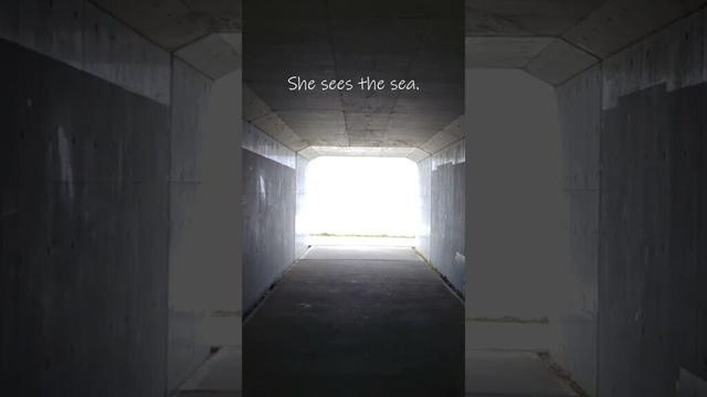 She sees the sea