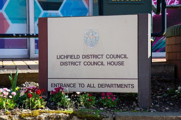 Lichfield District Council House sign. Picture: Alex Davidson