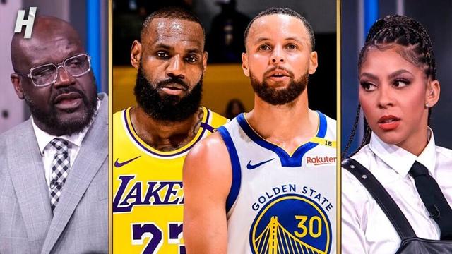 SHAQ & TNT crew reacts to Warriors vs Lakers Highlights