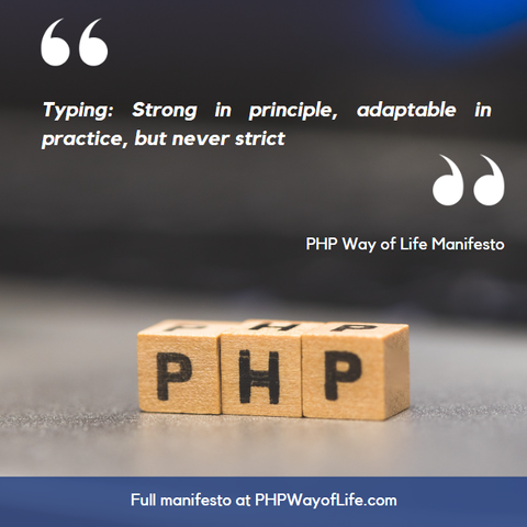quote manifesto PHP Way of Life