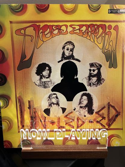 Front cover of Dread Zeppelin’s Un-Led-Ed in the Now Playing stand.