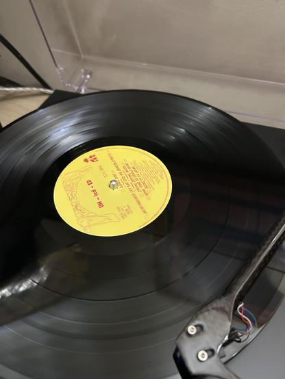 The Un-Led-Ed vinyl on the turntable.