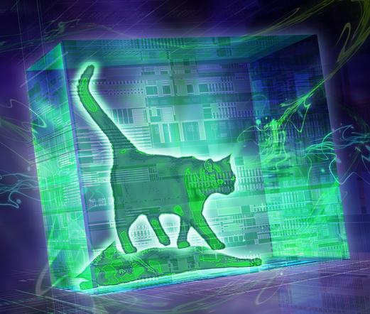 GREEN SHIMMERING CAT