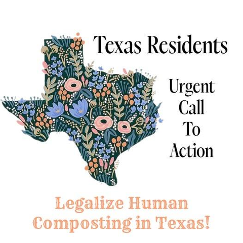 With all the bad stuff thats been happening the whole year, lets have something good happen. Bring Natural Organic Reduction to Texas!