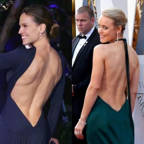 Best Celebrity Back (Round of 8) : Hilary Swank vs Rachel Mcadams