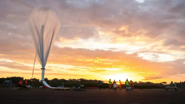 Ballon atmosphérique avant un lancement : © CNES/OLLIER Alexandre, 2024