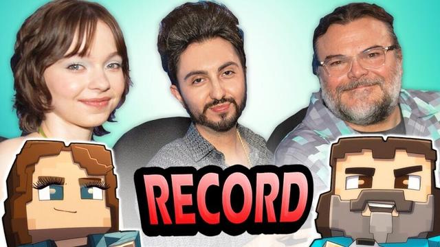 Jugando con JACK BLACK y EMMA MYERS 🏆 RECORD MINECRAFT!