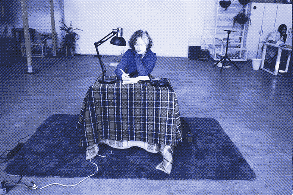 Image from lowtech magazine, with only a couple shades of colour and low resolution, but still easily viewable due to the palate choice and dithering effect
