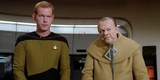 Glenn Morshower as a Star Fleet bridge officer in Star Trek The Next Generation.