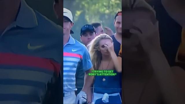 HOT Blonde Tries to Flirt With Rory Mcilroy!#golf #shorts #hotblonde
