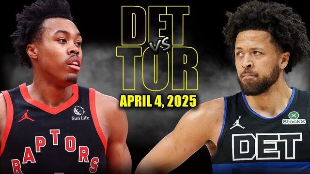 Toronto Raptors vs Detroit Pistons Full Game Highlights - April 4, 2025 | NBA Regular Season