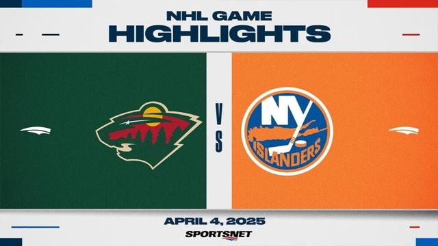 NHL Highlights | Wild vs. Islanders - April 4, 2025