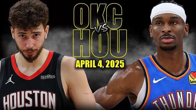 Oklahoma City Thunder vs Houston Rockets Full Game Highlights - April 4, 2025 | NBA Regular Season