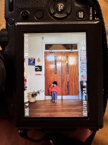A photo on a camera screen