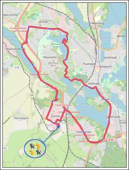 Bildbeschreibung:
Screenshot der heutigen Rundtour aus QMapShack.
