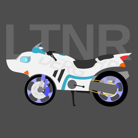 A vector art of a made-up bike.
